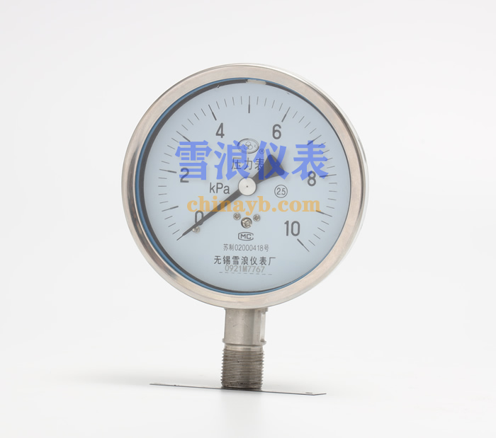 不锈钢膜盒压力表